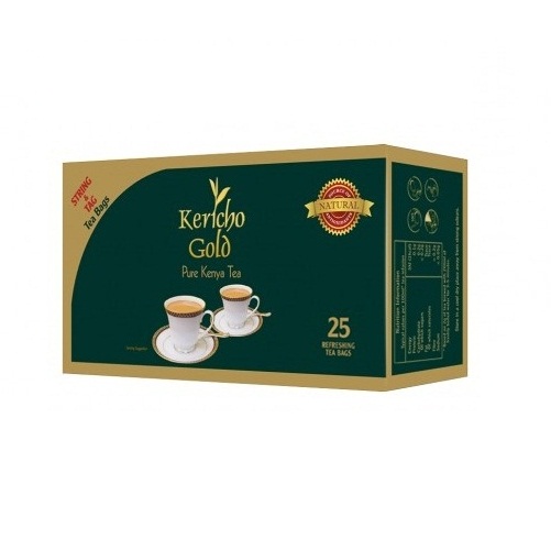Чай Kericho Gold 25 Envelope Teabags Золото Керичо - кенийский, пакетированный, 25 х 2 г, 50 г