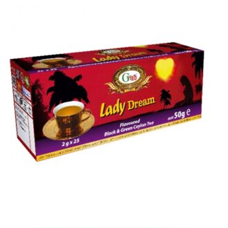 Чай Gred Lady Dream Tea (Мечты Женщины), цейлонский, пакетированный, 25 х 2 г, 50 г