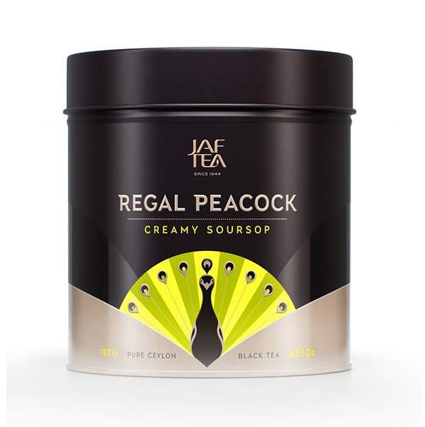 Чай JAF Regal Peacock Creamy Soursop, Кремовый Саусеп, коллекция Королевский павлин, цейлонский, 180 г