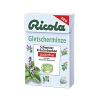 Леденцы Ricola Gletscher-Minze Мята, с экстрактом горных трав, швейцарские, 50 г