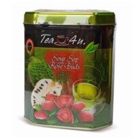 Чай зелений Tea 4U Soursop with Rose Buds Pure Ceylon Green Tea (Саусеп Троянда), цейлонський, 200 г