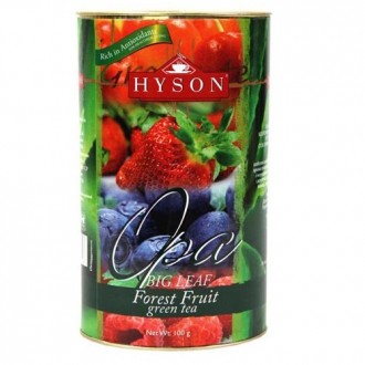 Чай зелений Hyson Forest Fruits Flavoured Ceylon Green Tea (Лісові ягоди), цейлонський, 100 г