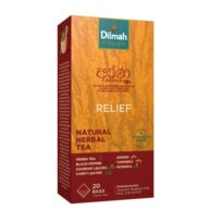 Чай трав'яний Relief Dilmah Natural Herbal Green Tea (Імбир та Спеції), цейлонський, пакетований, 20 х 1,5 г, 30 г