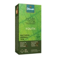 Чай трав'яний Dilmah Natural Herbal Tea Youth (Молодість), цейлонський, пакетований, 20 х 1,5 г, 30 г