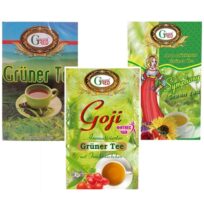 Чай зелений Gred Green, Goji, Symphony Tea (Зелений, Ягоди Годжі, Симфонія), цейлонський, 3 x 100 г, 300 г