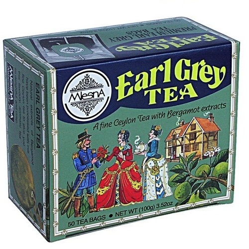 Чай чорний Mlesna Earl Grey Black Tea (Ерл Грей), цейлонський, пакетований, 50 х 2 г, 100 г