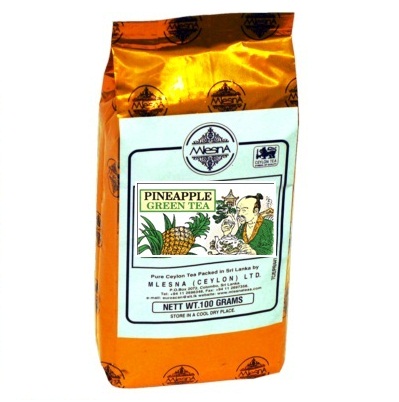 Чай зелений Mlesna Pineapple Green Tea (Ананас), цейлонський, 100 г