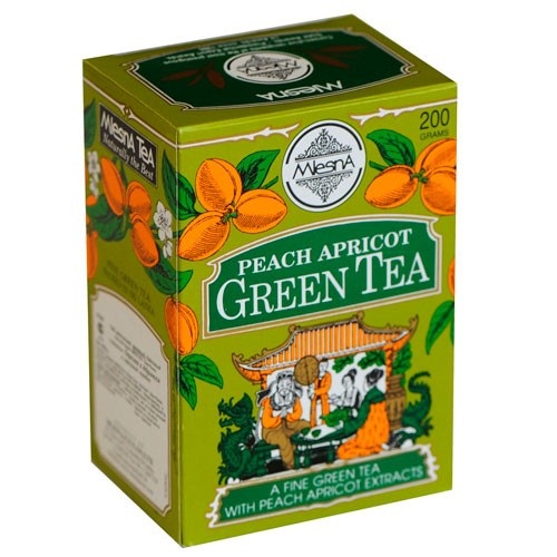 Чай зелений Mlesna Peach Apricot Green Tea (Персик Абрикос), цейлонський, 200 г