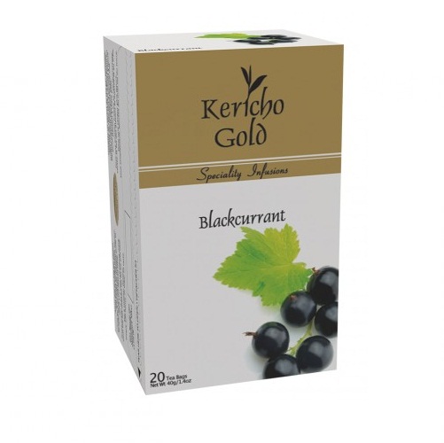 Чай Kericho Gold Blackcurrant Смородина черная, кенийский, пакетированный, 20 х 2 г
