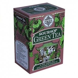 Чай зелений Mlesna Soursop Green Tea (Саусеп), цейлонський, 200 г