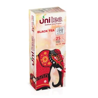 Чай Unitea Black tea Bags (Черный пакетированный), цейлонский, 25*2 г, 50 г