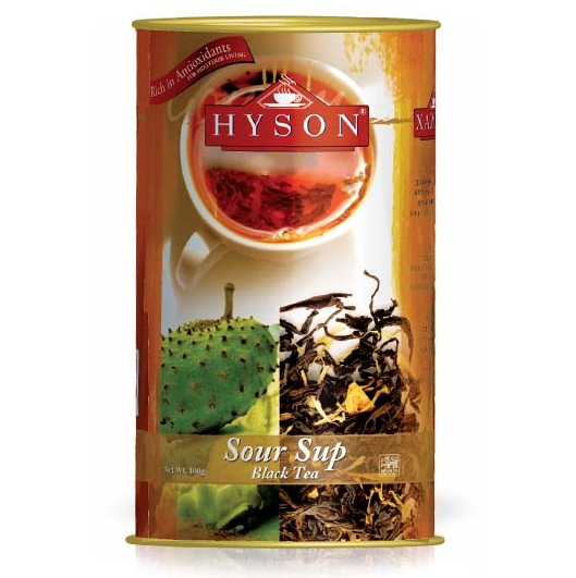 Чай чорний Hyson Soursop Flavoured Ceylon Black Tea (Саусеп), цейлонський, 100 г