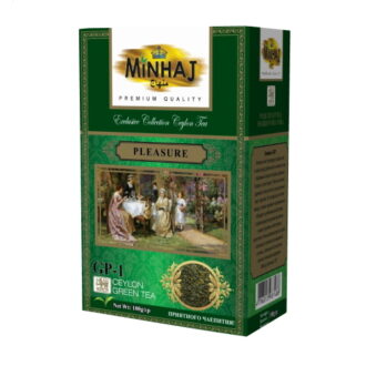 Чай зелений Minhaj Pleasure Ceylon Green Tea GP1 (Насолода), цейлонський, 200 г