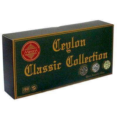 Чай чорний, зелений Mlesna Ceylon Classic Collection (Класична колекція), цейлонський, 3 х 100 г, 300 г