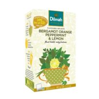 Чай фруктовий Dilmah Bergamot Orange Peppermint Lemon (Апельсин з Бергамотом), цейлонський, пакетований, 20 х 2 г
