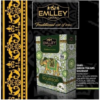 Чай зелений Emlley Soursop Rose Green Tea (Саусеп Троянда), цейлонський, 100 г