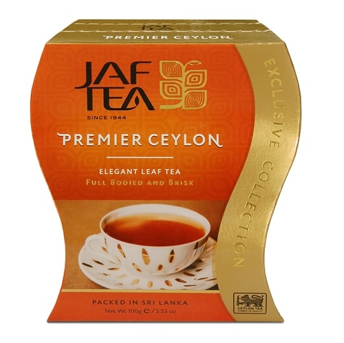 Чай чорний JAF Premier Ceylon Elegant Leaf Tea FBOP (Прем'єр Цейлон), цейлонський, 100 г