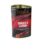 Чай чорний Teasor Ginger with Lemon Pekoe Black Tea (Імбир, Лимон), цейлонський 100 г
