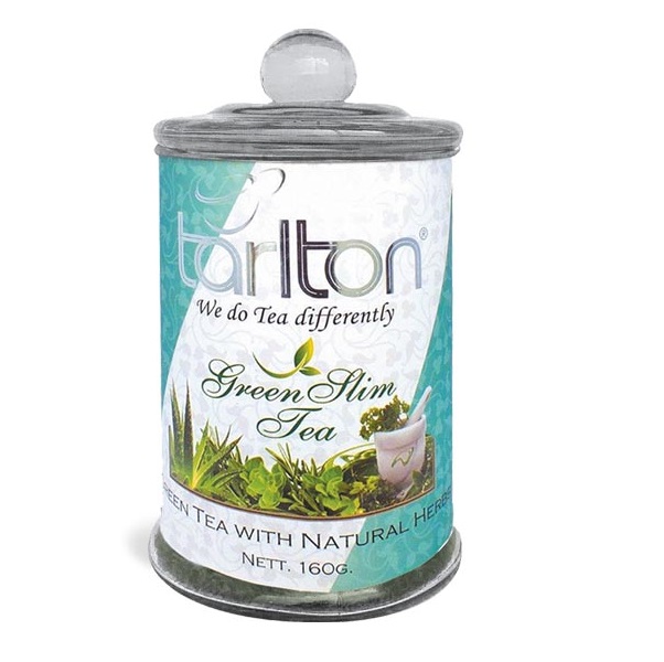 Чай Tarlton Green Slim Tea Слим, крупнолистовой, цейлонский, 160 г