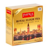 Чай Impra Royal Elixir Gold Tea (Королевский эликсир Золотой), цейлонский, пакетированный, 100х2 г, 200 г