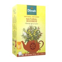 Чай трав'яний Dilmah Natural Rooibos Herbal Tea (Натуральний Ройбуш), цейлонський, пакетований, 20 х 1,5 г, 30 г