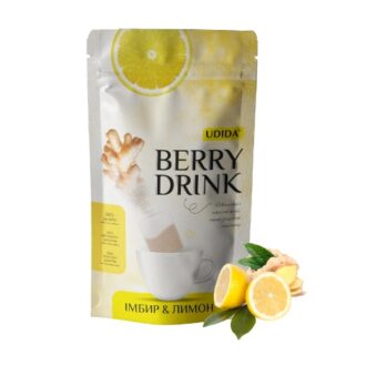 Чай фруктовий UDIDA Berry Drink Ginger Lemon (Імбир Лимон), Україна, 12х4 г, 48 г