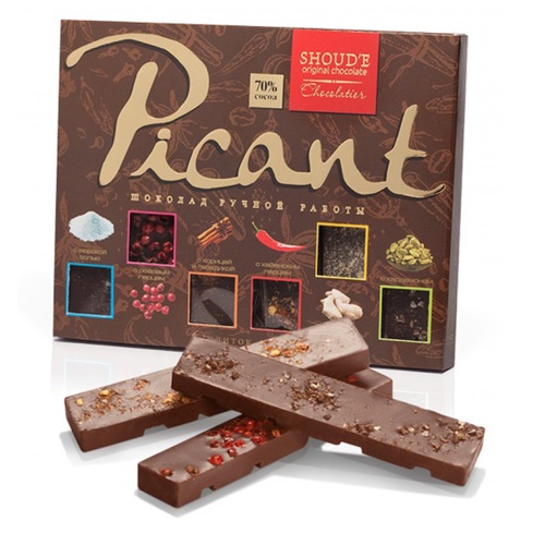 Шоколад SHOUD'E Picant Пикантный, черный, набор плиток