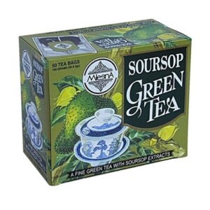 Чай зелений Mlesna Soursop Green Tea (Саусеп), цейлонський, пакетований, 50 х 2 г, 100 г