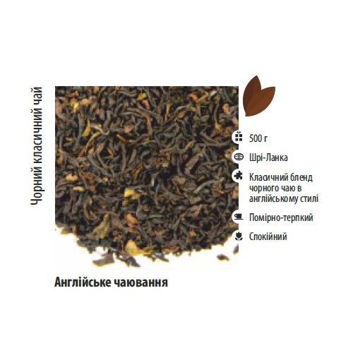 Чай чорний T-MASTER English Tea Party (Англійське чаювання), цейлонський, 100 г
