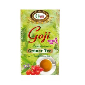 Чай зелений Gred Goji Green Fitness Tea (Ягоди Годжі), цейлонський, 100 г