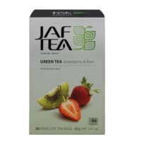 Чай JAF Strawberry Kiwi Green Tea Клубника и киви, цейлонский, пакетированный, 20x2 г, 40 г