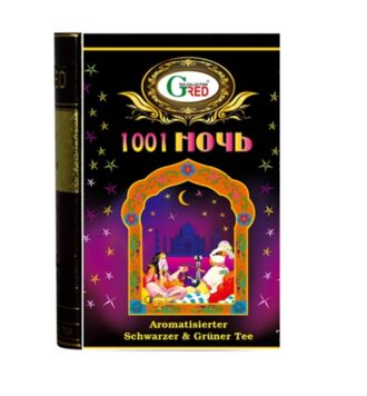 Чай чорний, зелений Gred Golden Book 1001 Nicht Pure Ceylon Tea (1001 Ніч), цейлонський, 100 г