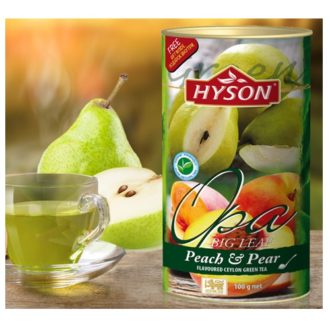 Чай зелений Hyson Peach Pear Green Tea ОРА (Персик Груша), цейлонський, 100 г