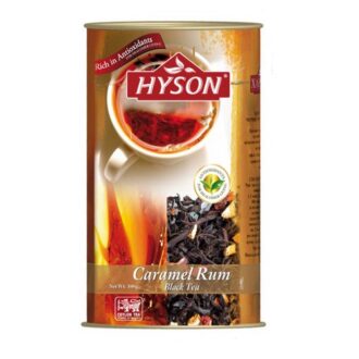 Чай чорний Hyson Caramel Rum Flavoured Ceylon Black Tea (Карамель Ром), цейлонський, 100 г