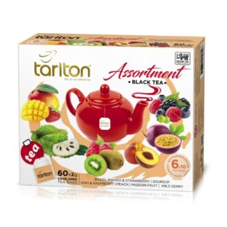 Чай чорний Tarlton Assortment Black Tea (Асорті), цейлонський, пакетований, 6*10x2 г, 120 г
