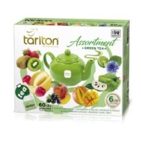 Чай зелений Tarlton Assortment Green Tea (Асорті), цейлонський, пакетований, 6*10x2 г, 120 г