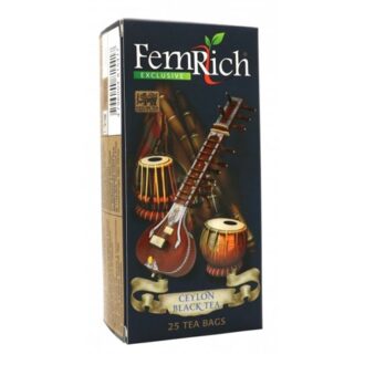 Чай чорний FemRich Exclusive Ceylon Black Tea (Цейлон Ексклюзив), цейлонський, пакетований, 25х2 г, 50 г