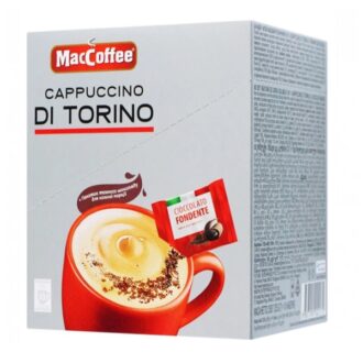 Кава MacCoffee розчинний напій Cappuccino di Torino (Капучіно з шоколадом), в пакетиках, 10x25 г, 250 г, Україна