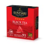 Чай чорний Sundari Ceylon №1 Premium Black Tea (Цейлон №1), цейлонський, пакетований, 4x25x2г, 200 г