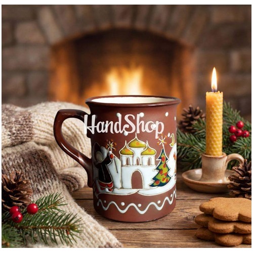 Керамічна чайна чашка "Українська"