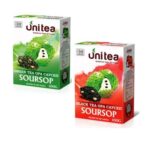 Чай чорний, зелений Unitea Soursop OPA Tea (Саусеп), цейлонський, 2x100 г, 200 г