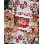 Листівка-конверт оригінальна "Весільна з польовими квітами", дизайнерська