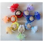 Ляльки-сувеніри іграшкові "Дитячі міні", різнокольорові сукні, 17 см, Україна