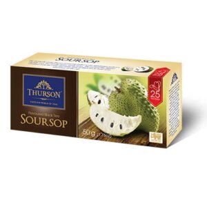 Чай чорний Thurson Soursop Black Tea (Саусеп), цейлонський, пакетований, 25×2г, 50 г